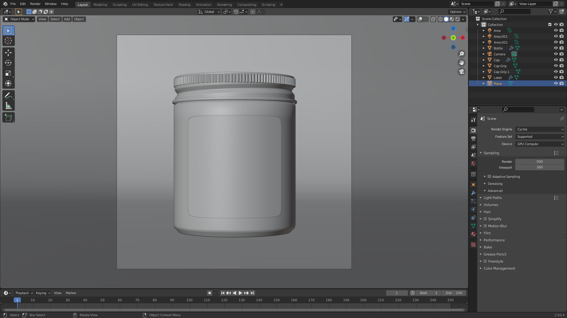 Honey Jar - Cosmetic Jar Free 3D model_7