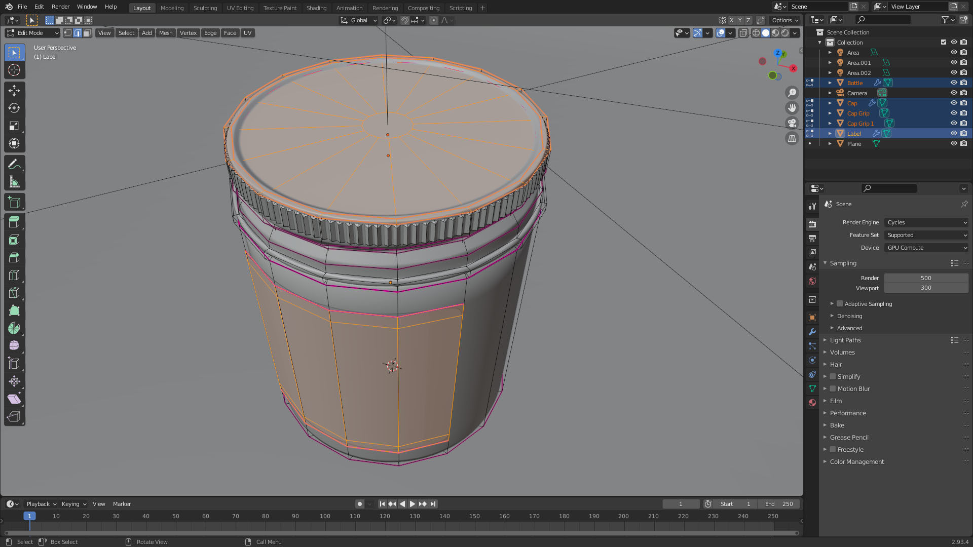 Honey Jar - Cosmetic Jar Free 3D model_6