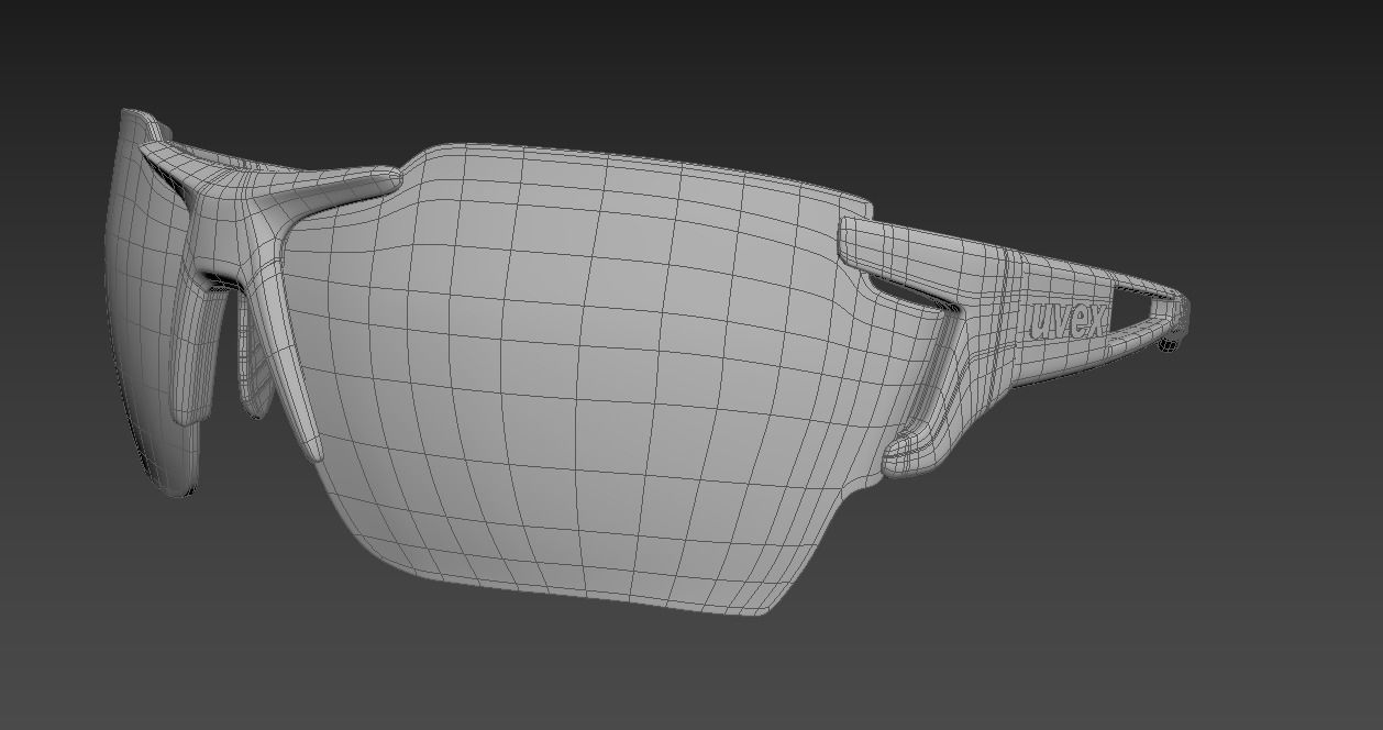 Uvex sportstyle 803 race CV V sunglasses Low-poly 3D model_1