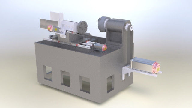 2 Axis CNC machine Free 3D model_3
