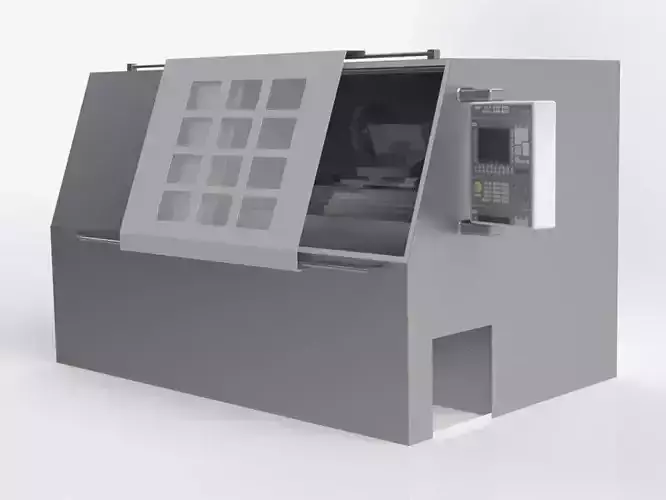 2 Axis CNC machine Free 3D model