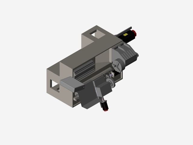 2 Axis CNC machine Free 3D model_4