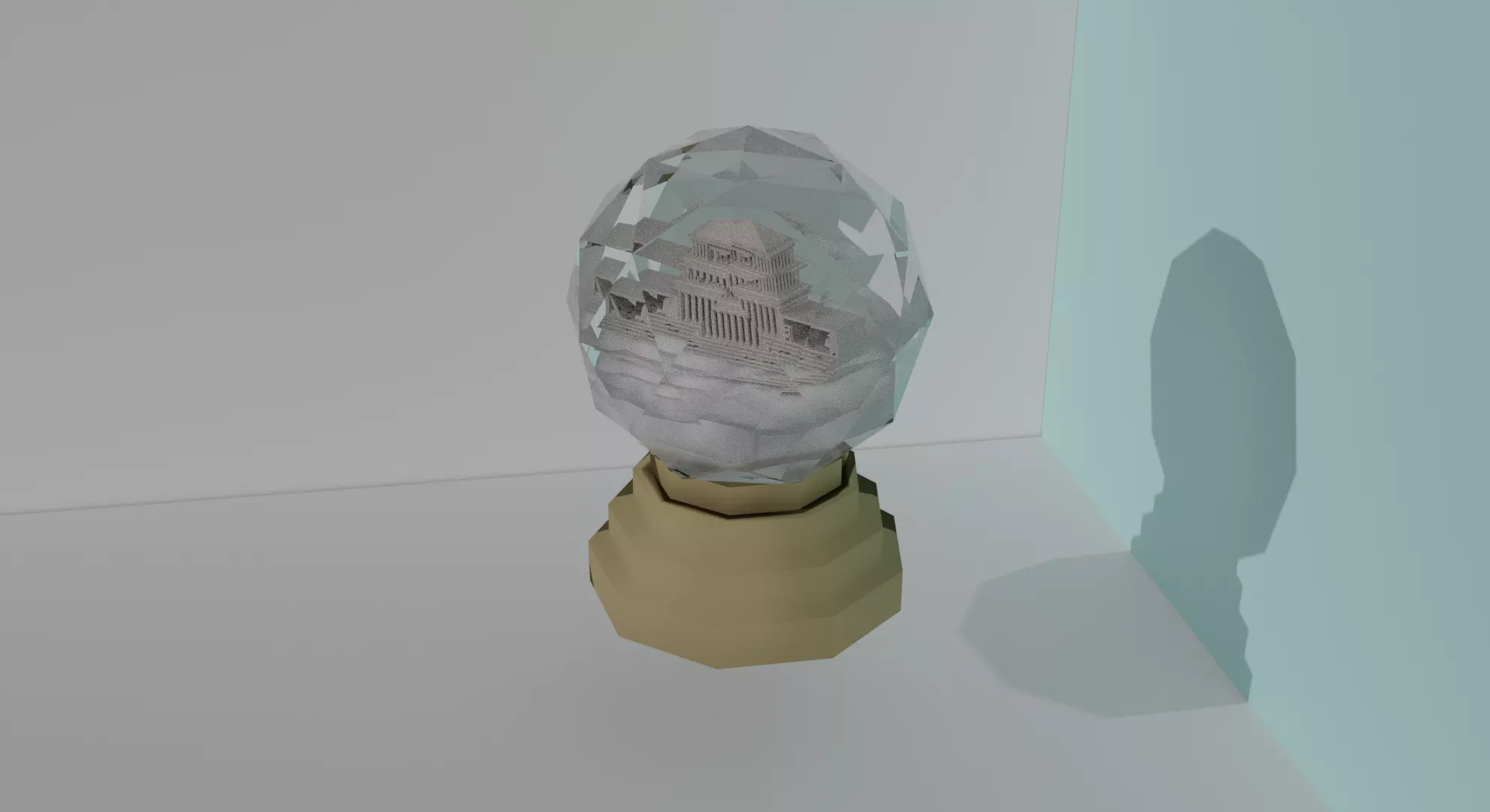 Glass bowl 3D model_0