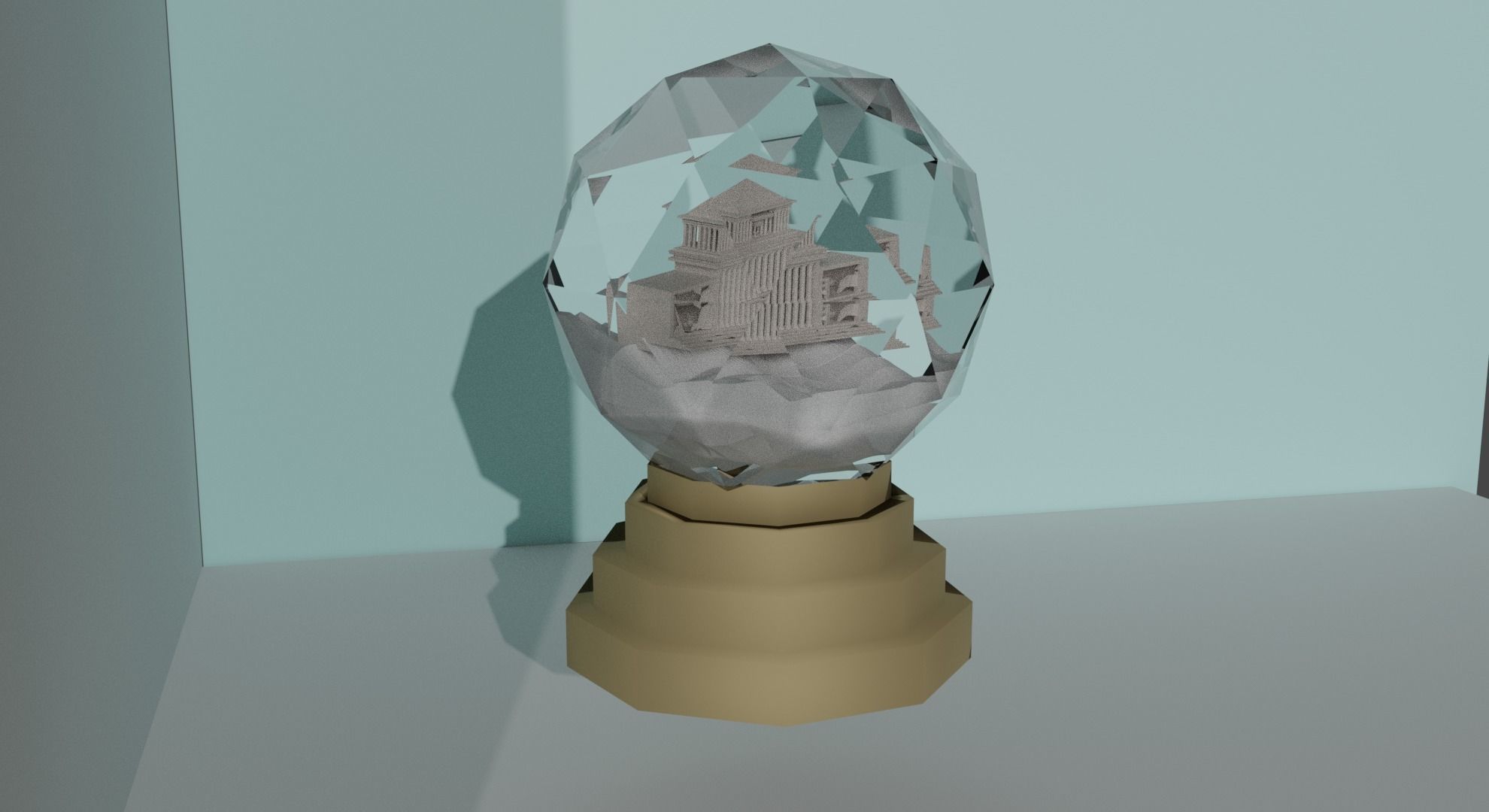 Glass bowl 3D model_3