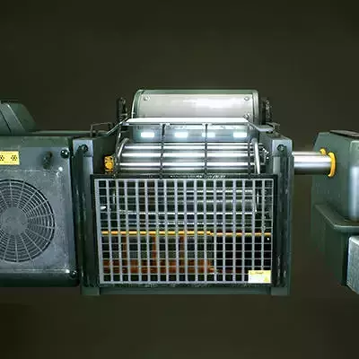 Air Conditioning Filtration and Ionization System Low-poly 3D model