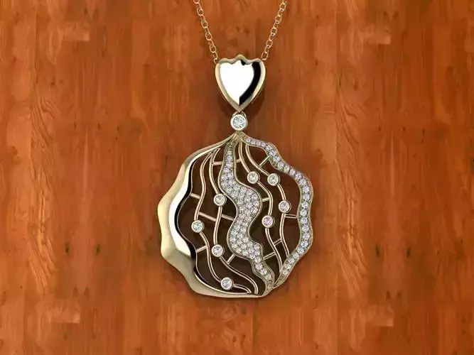 Diamond Jewelry Pendant 3D print model