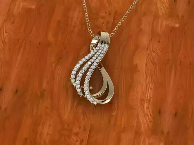 Diamond Jewelry Pendant 3D print model