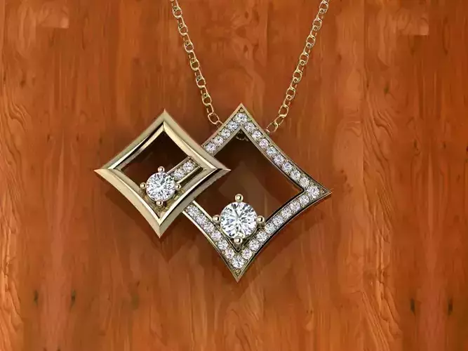 Diamond Jewelry Pendant 3D print model