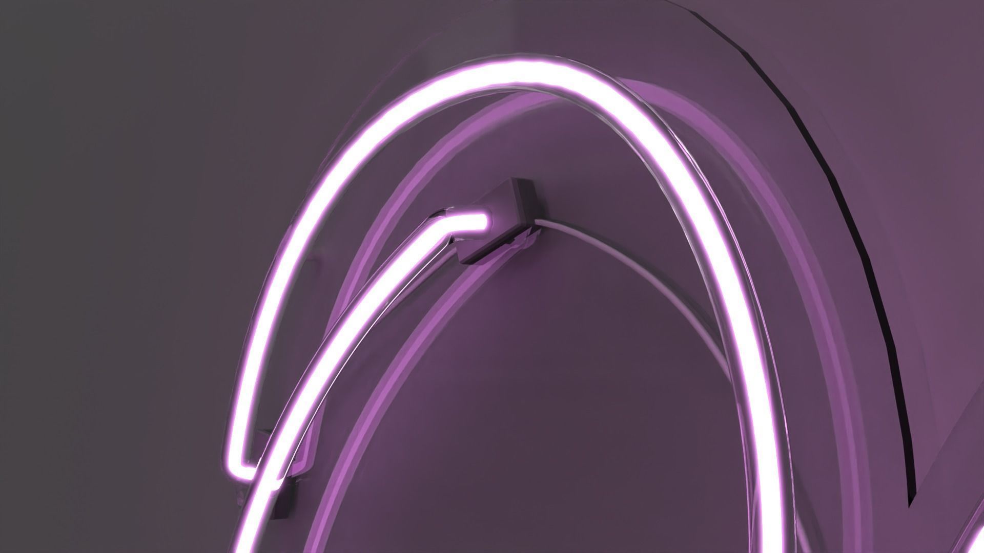 Ohlala - Neon Sign 3D model_4