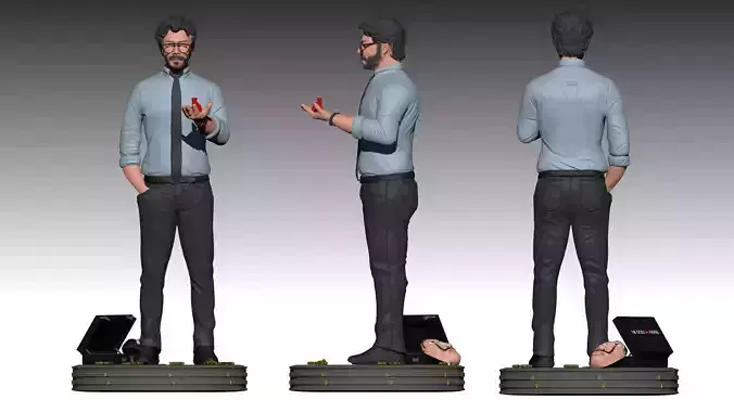LA CASA DE PAPEL TEACHER 3D print model