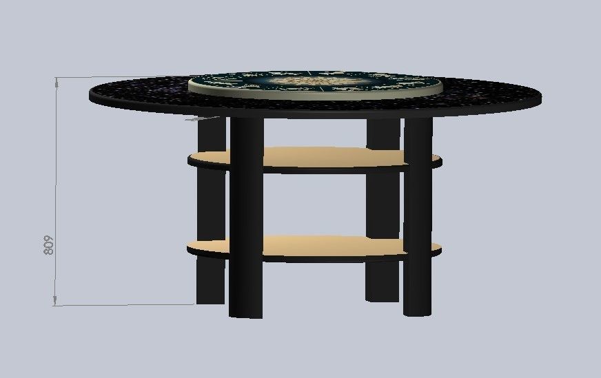 Table zodiac 3D model_1