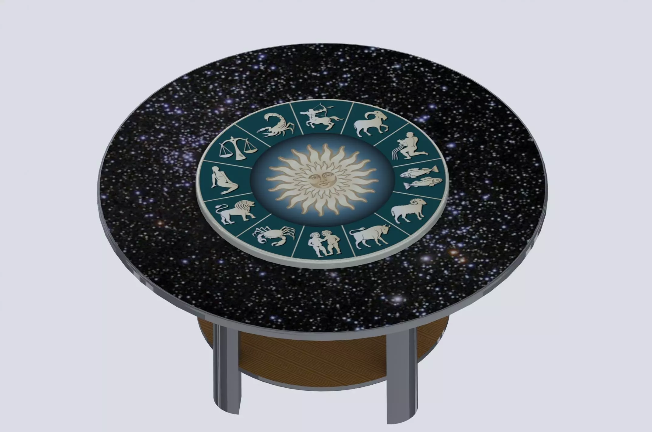 Table zodiac 3D model_0