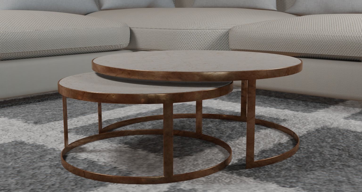 Living Room 3D model_1