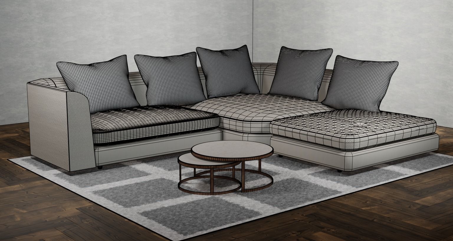Living Room 3D model_3