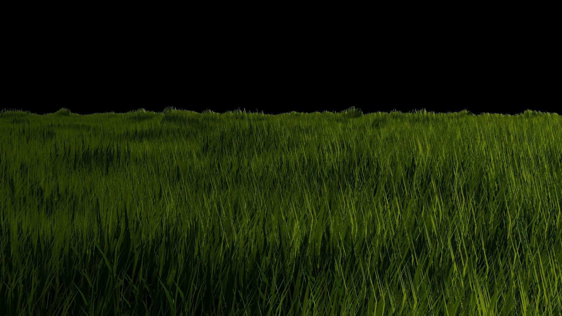 Blender High Poly Realistic Grass Design 3D model_15