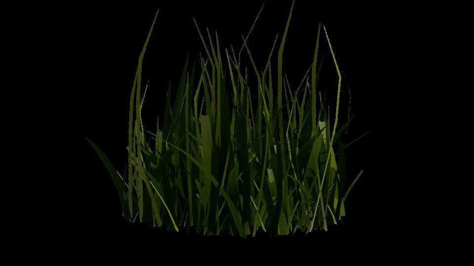 Blender High Poly Realistic Grass Design 3D model_4