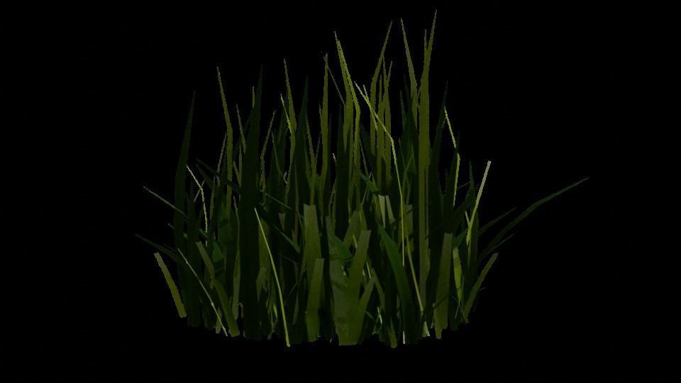Blender High Poly Realistic Grass Design 3D model_2