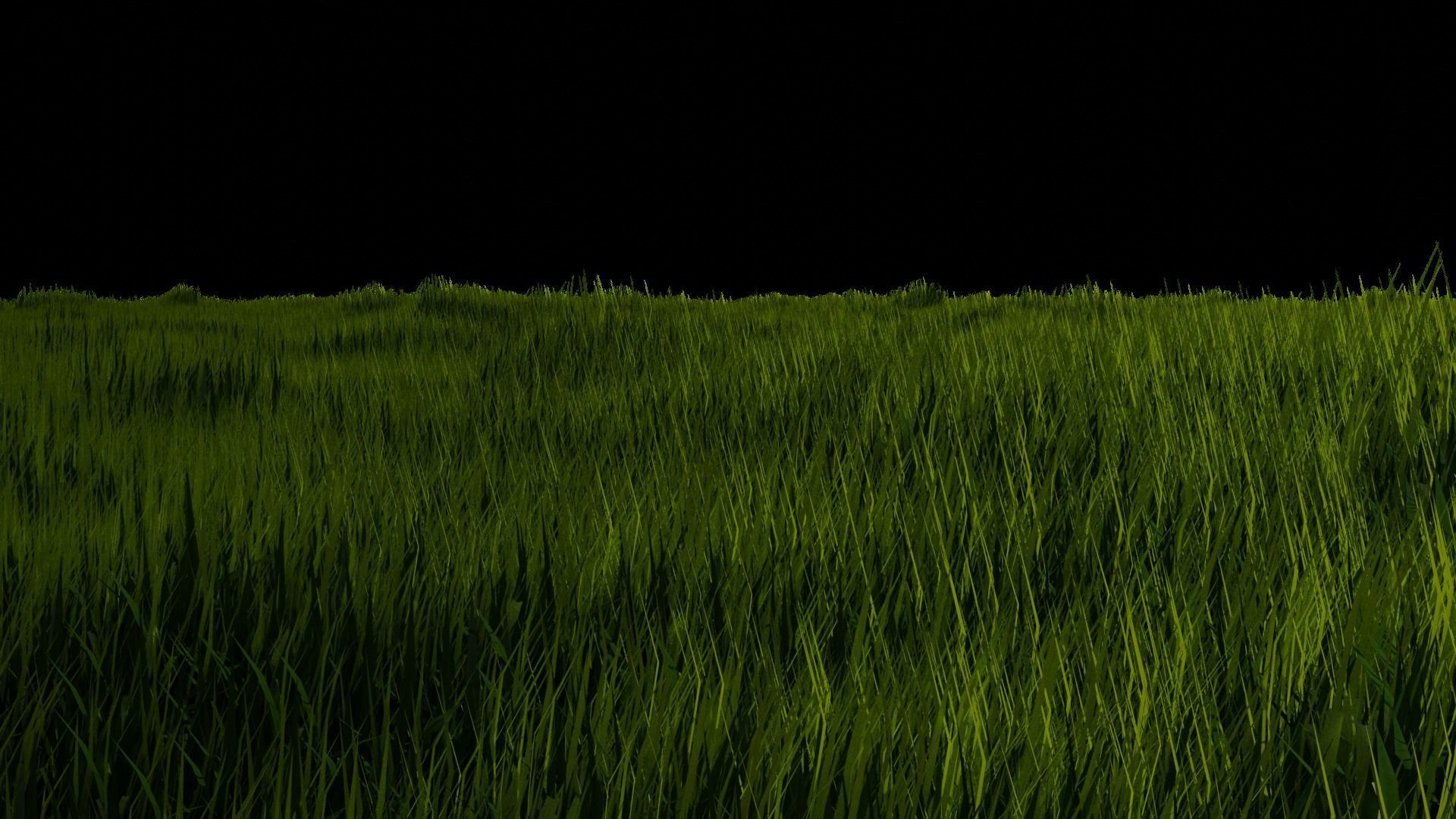 Blender High Poly Realistic Grass Design 3D model_13