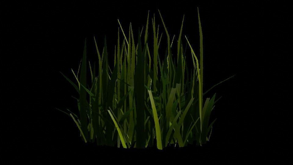 Blender High Poly Realistic Grass Design 3D model_12