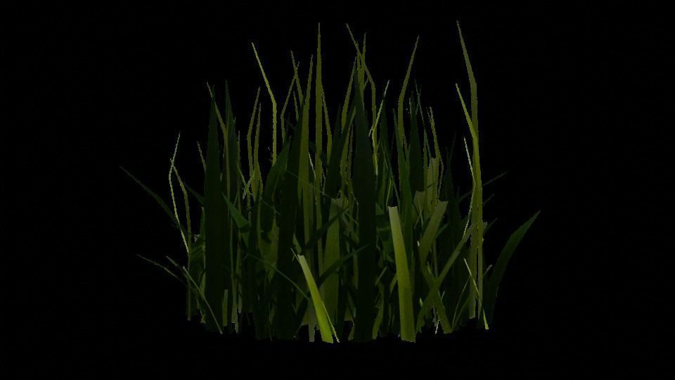 Blender High Poly Realistic Grass Design 3D model_11