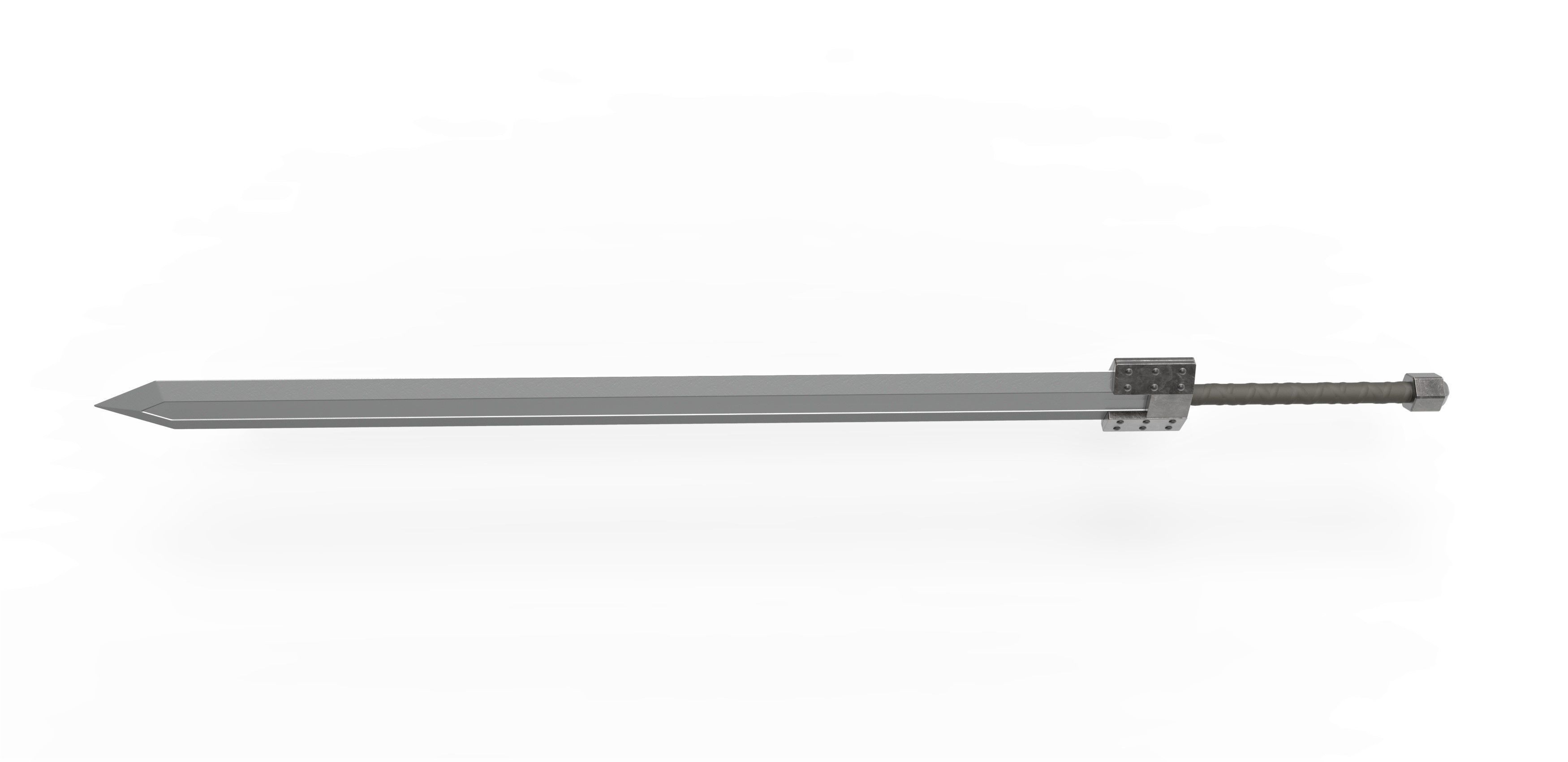 Golden age sword from the manga Berserk 3D print model_5