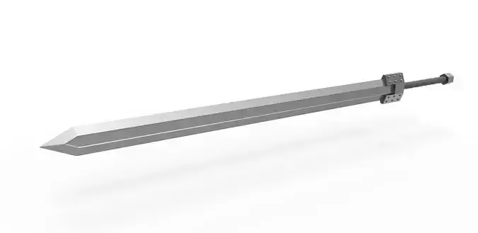 Golden age sword from the manga Berserk 3D print model