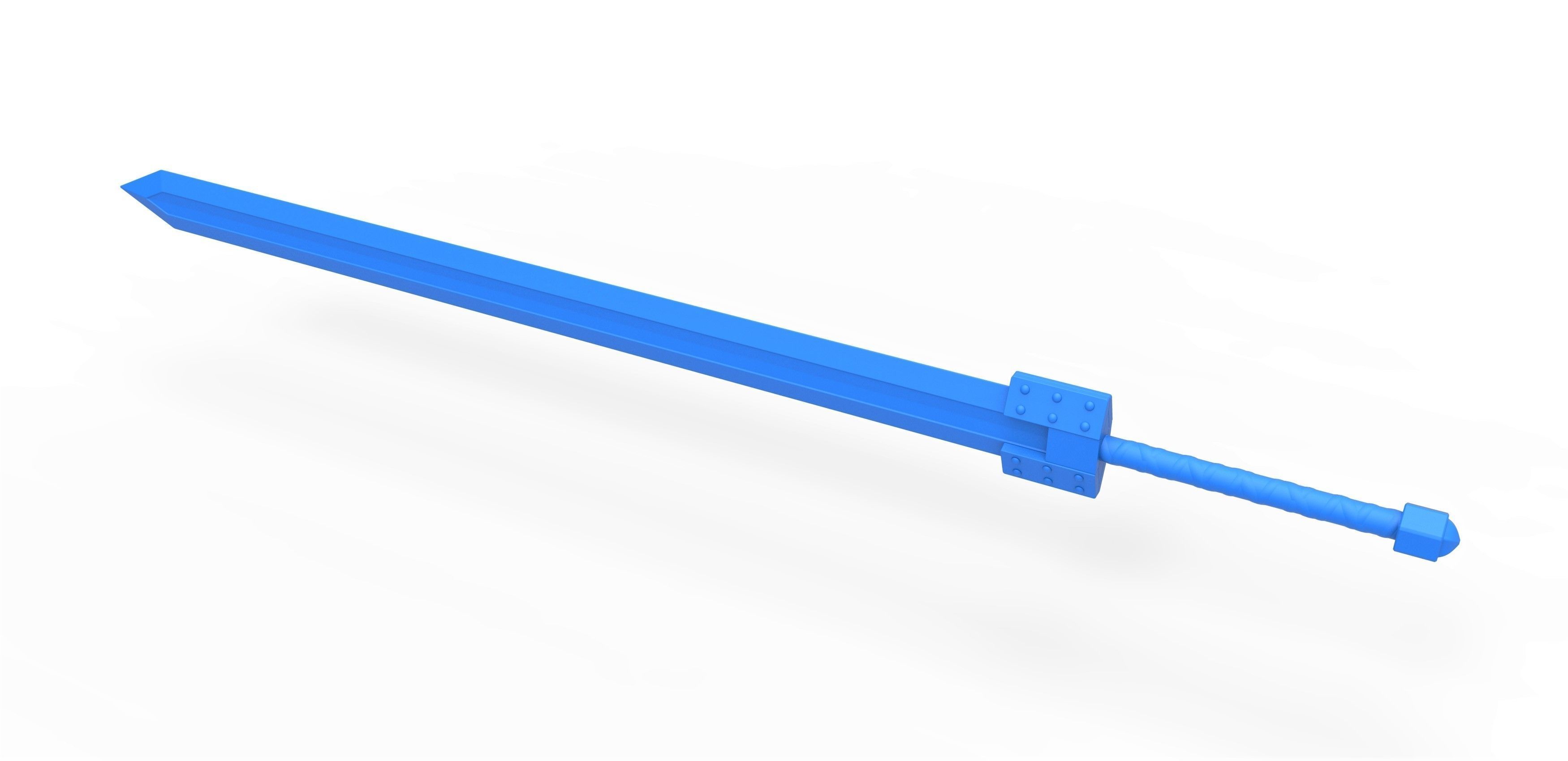 Golden age sword from the manga Berserk 3D print model_17