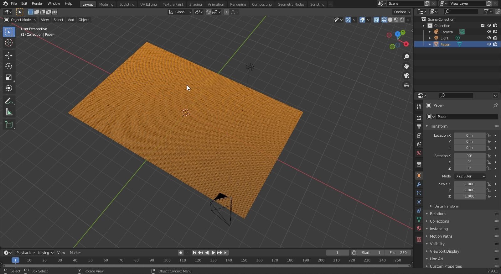 ANIMATED PAPER Low-poly 3D model_10
