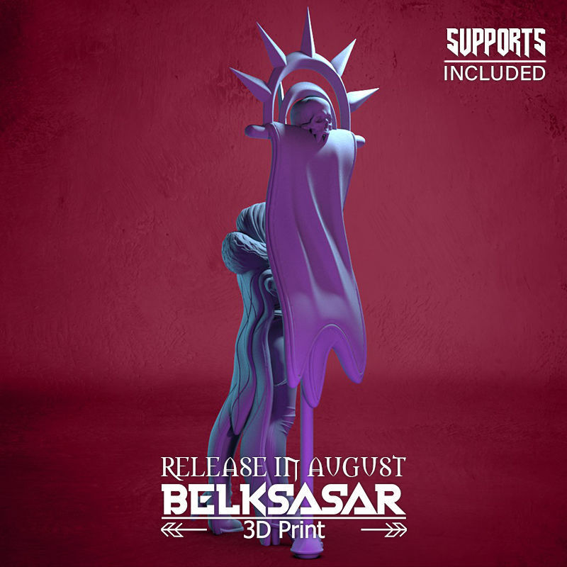 Vampiress Battle Leader Nude 3D print model_6