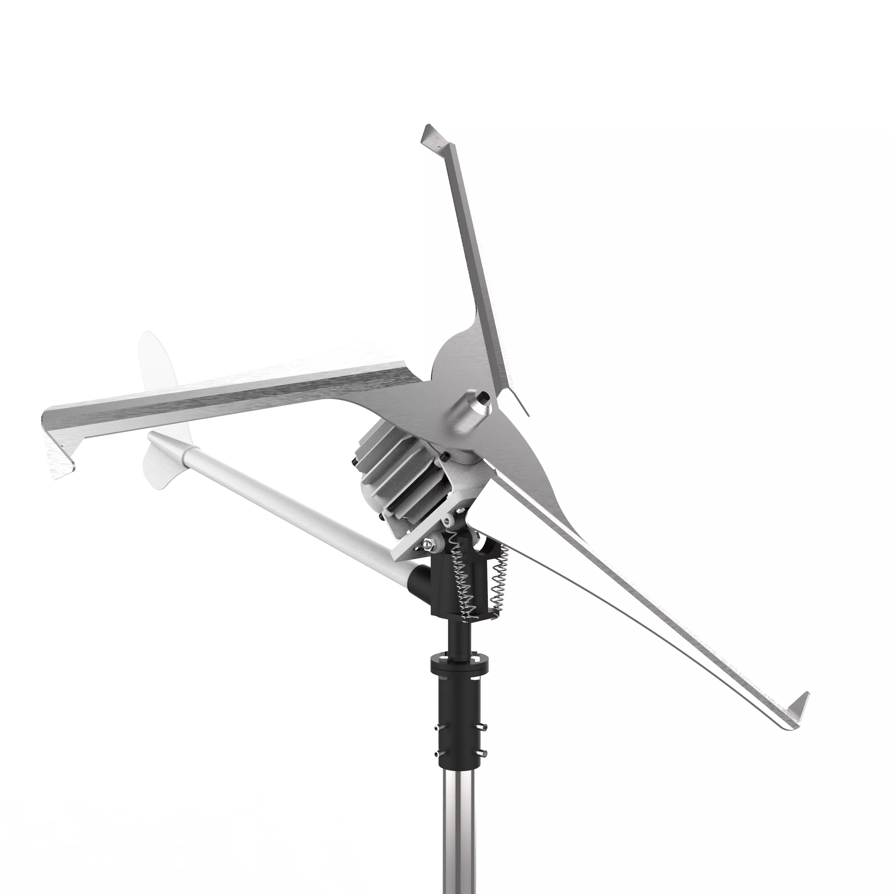 Eolic Micro - generator turbine rebuttable Renderer 3D model 3D model_0