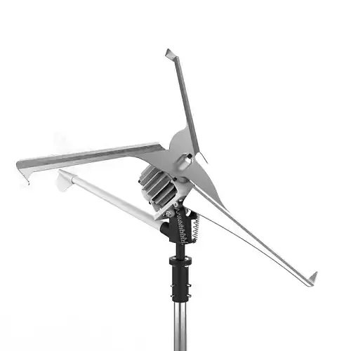 Eolic Micro - generator turbine rebuttable Renderer 3D model