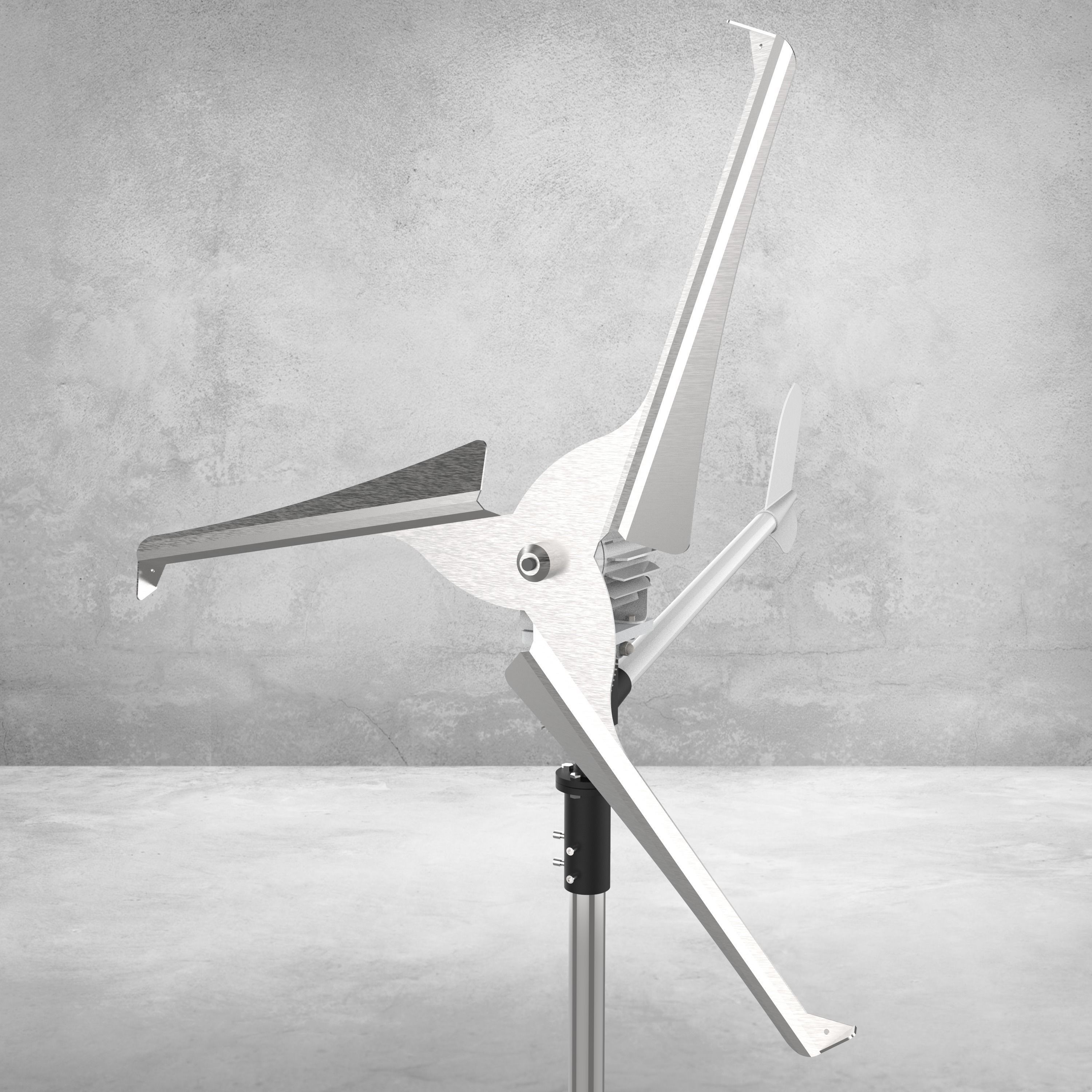 Eolic Micro - generator turbine rebuttable Renderer 3D model 3D model_1