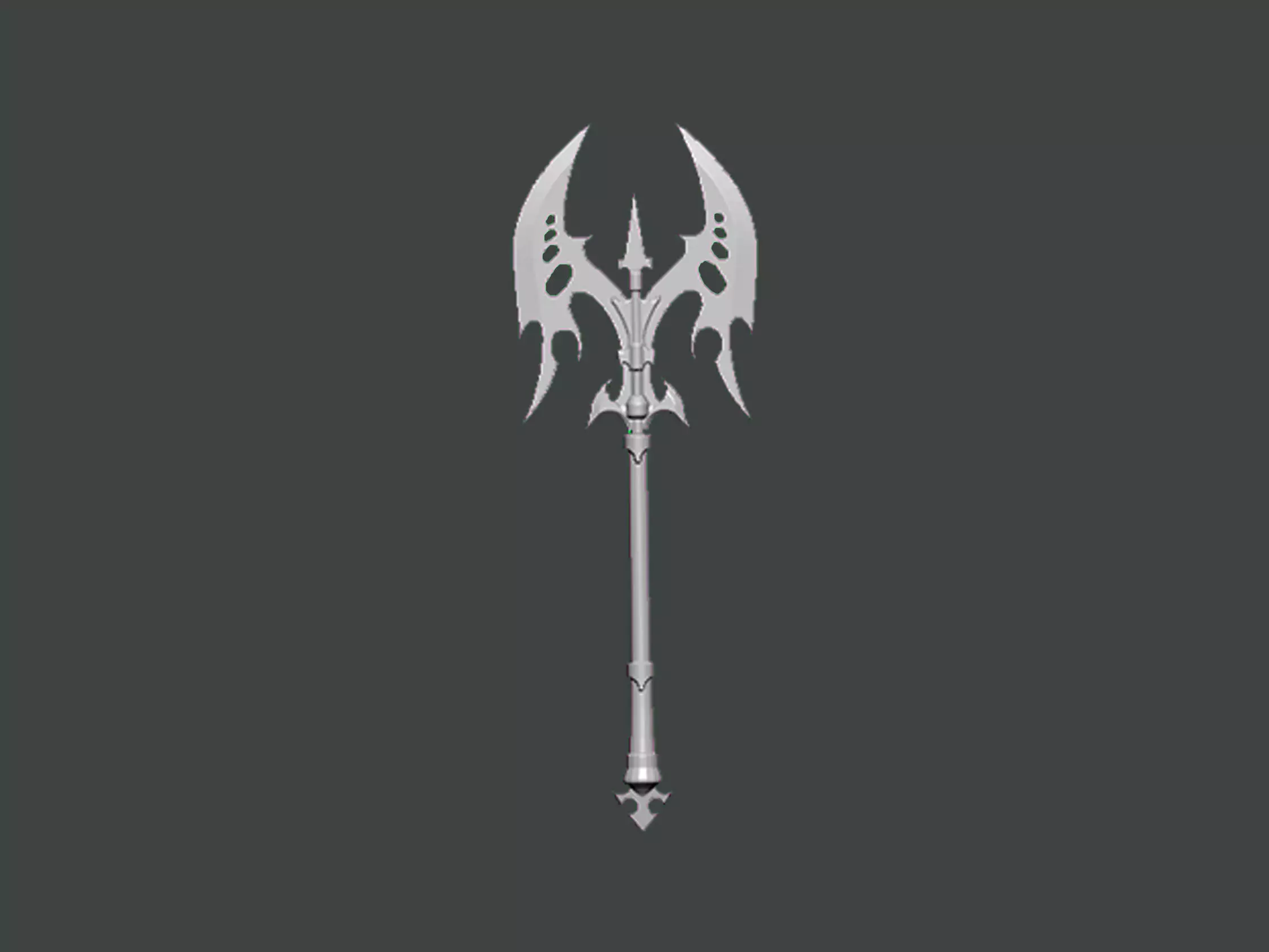 3D Model-AX0001 silver sword 3D print model_0