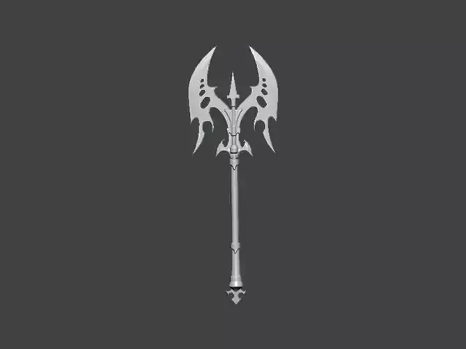 3D Model-AX0001 silver sword 3D print model