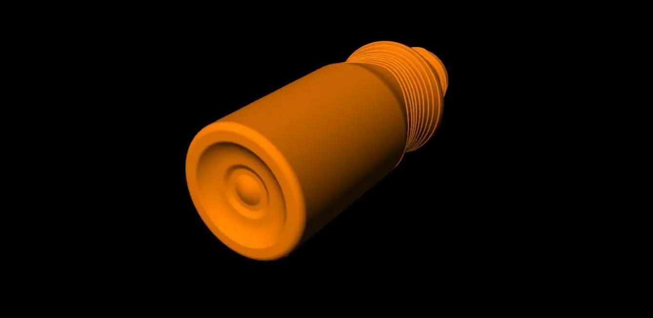 3D BOTTLE orange tube 3D print model