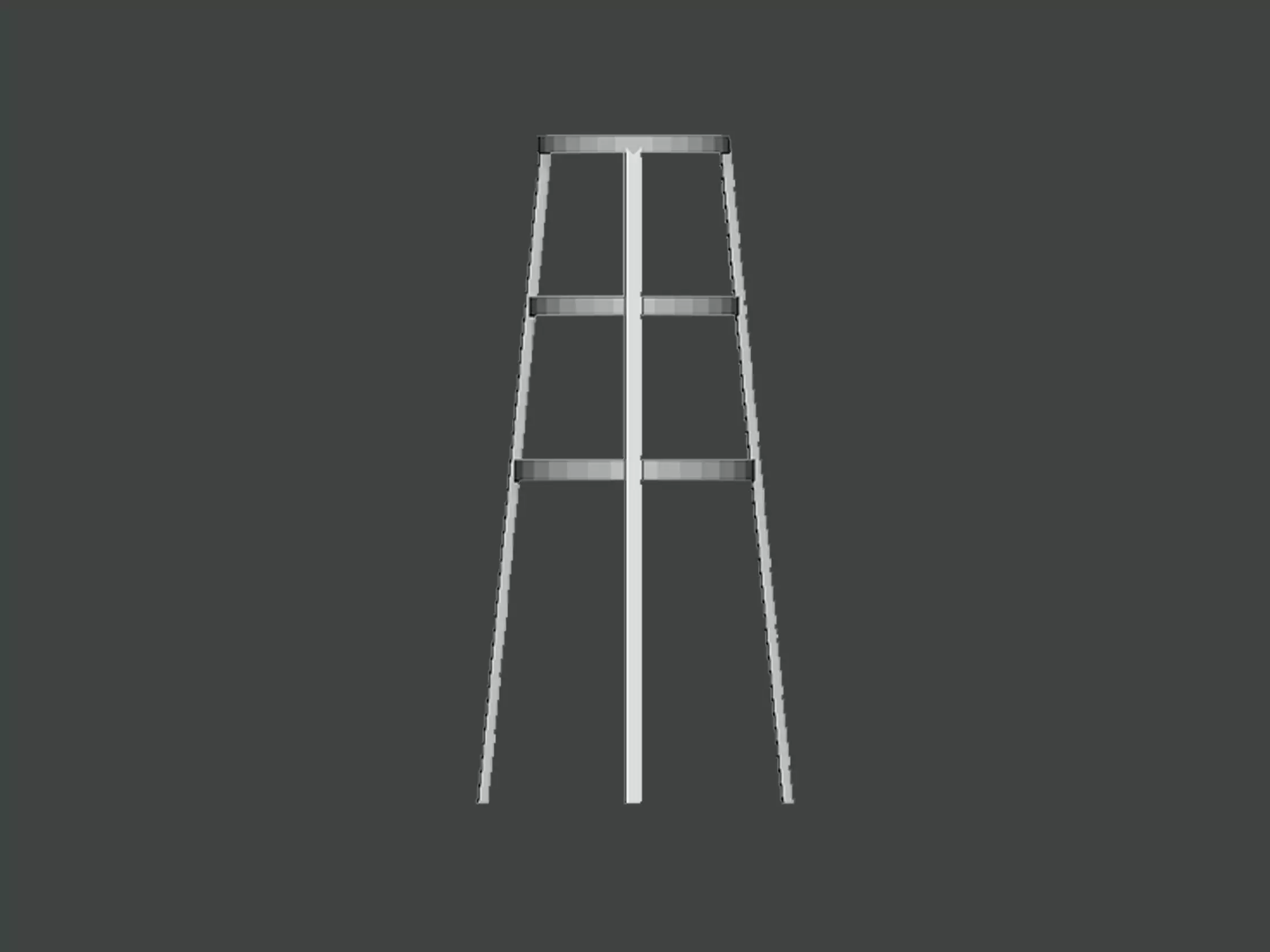 3D Model-CHAIR0001 ladder 3D print model_0