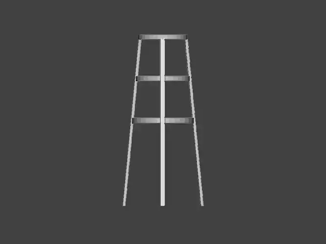 3D Model-CHAIR0001 ladder 3D print model