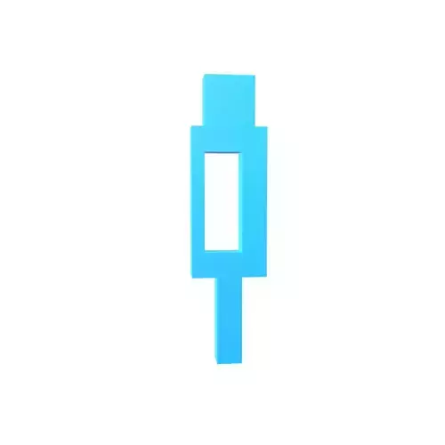 Voxel Style Boy Symbol v1 002