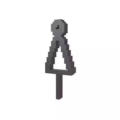 Voxel Style Girl Symbol v1 001