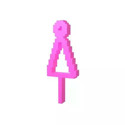 Voxel Style Girl Symbol v1 002