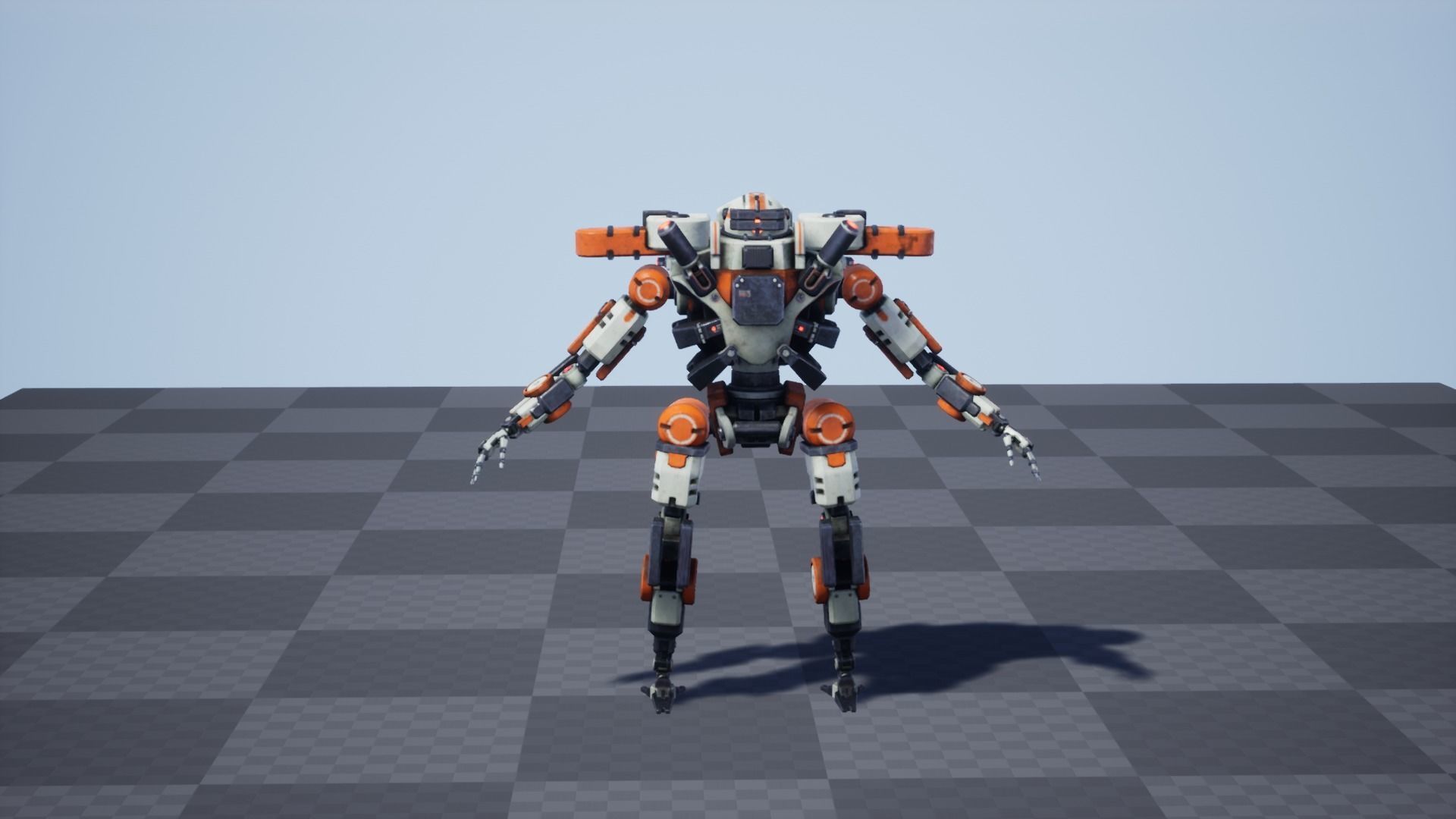 Etasphera07 sci-fi robot Low-poly 3D model_21