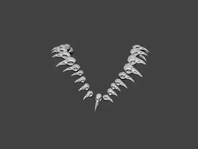 3D Model-NECKLACE0001 bone 3D print model