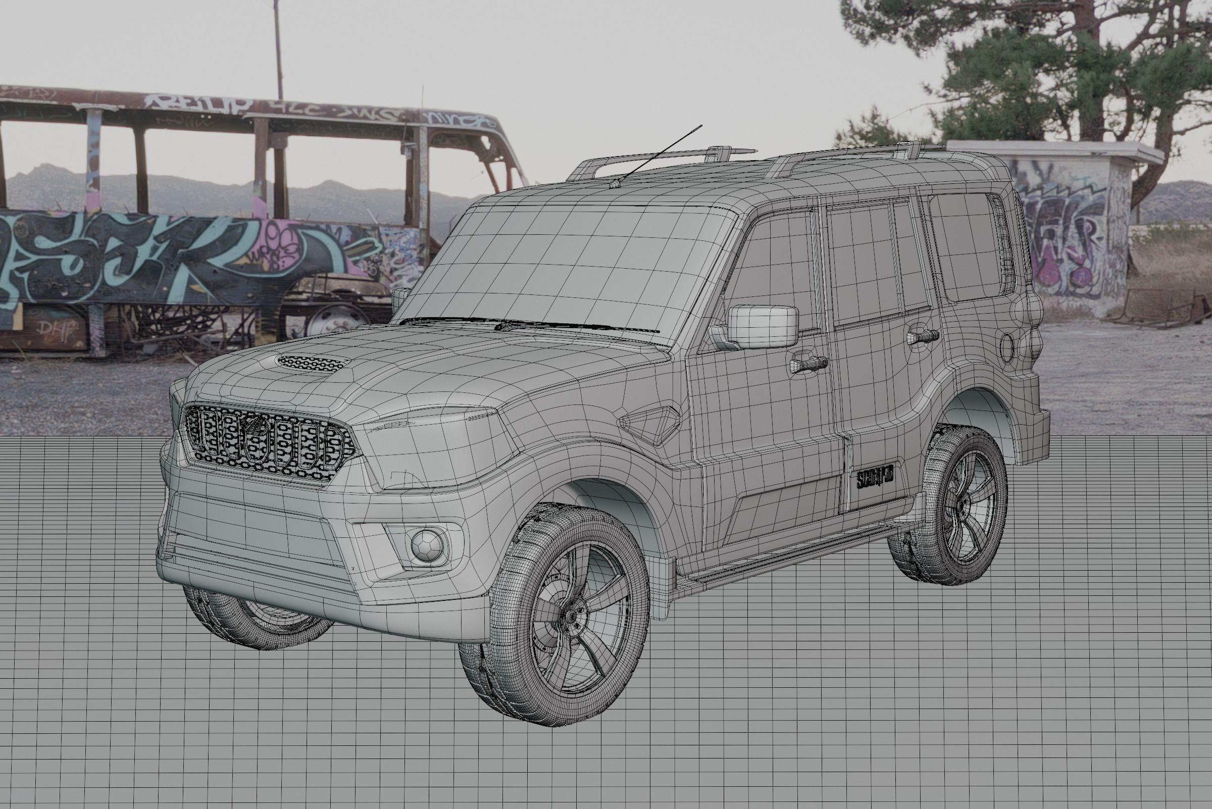 Mahindra Scorpio   3D model_2