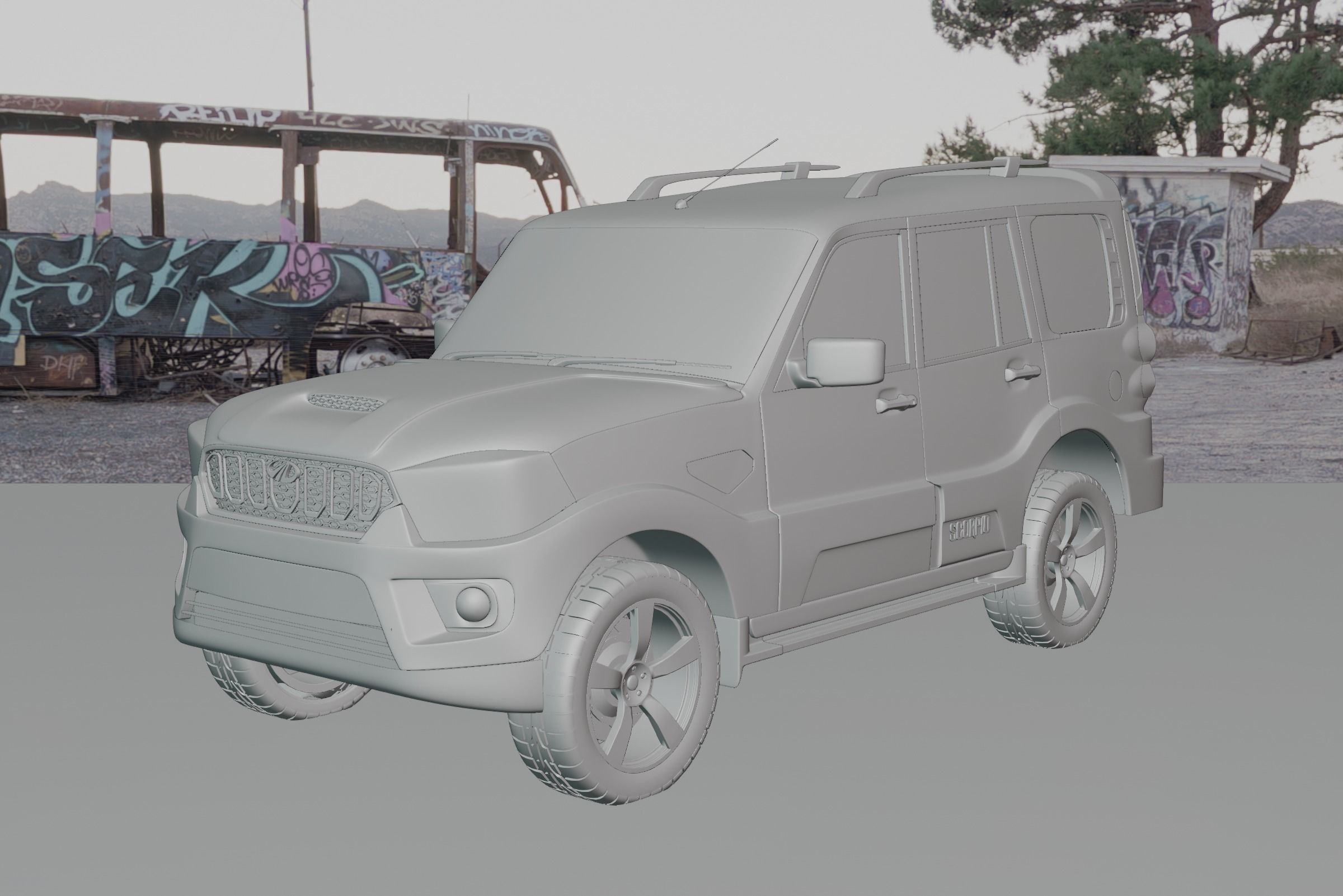 Mahindra Scorpio   3D model_1