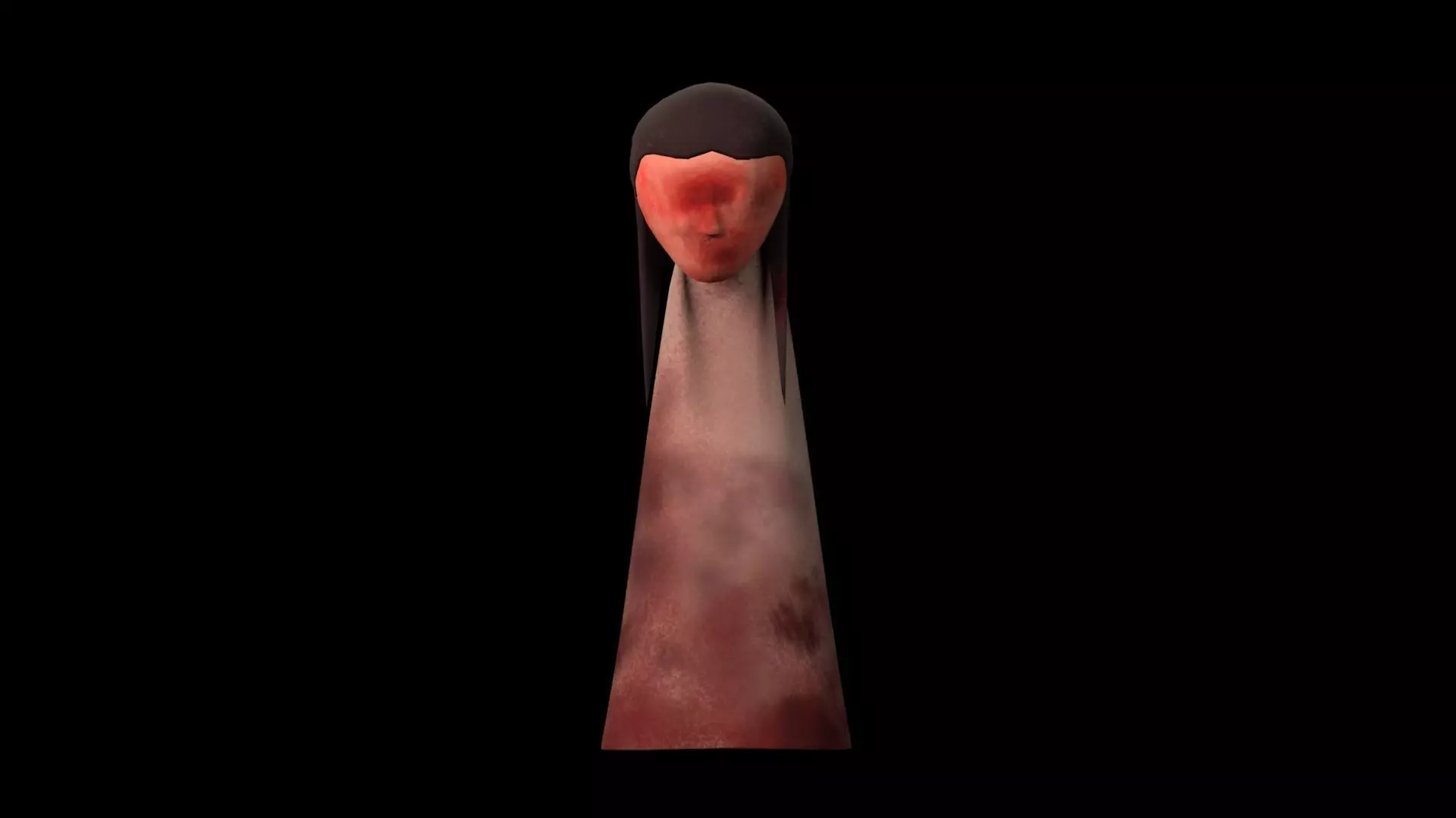 Ghost Girl Low-poly 3D model