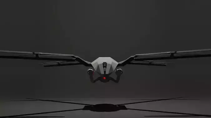 Huntress drone Free 3D model
