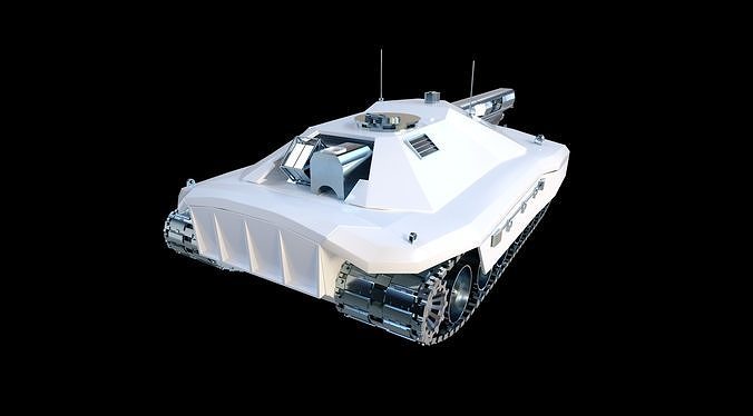 sci fi tank Low-poly 3D model