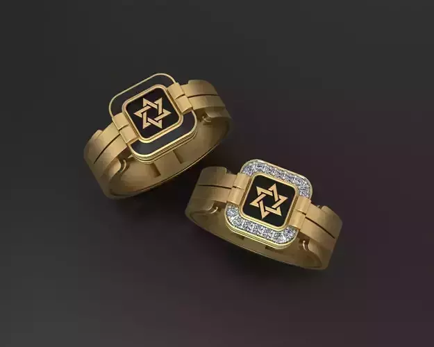 Ring star of david  3D print model