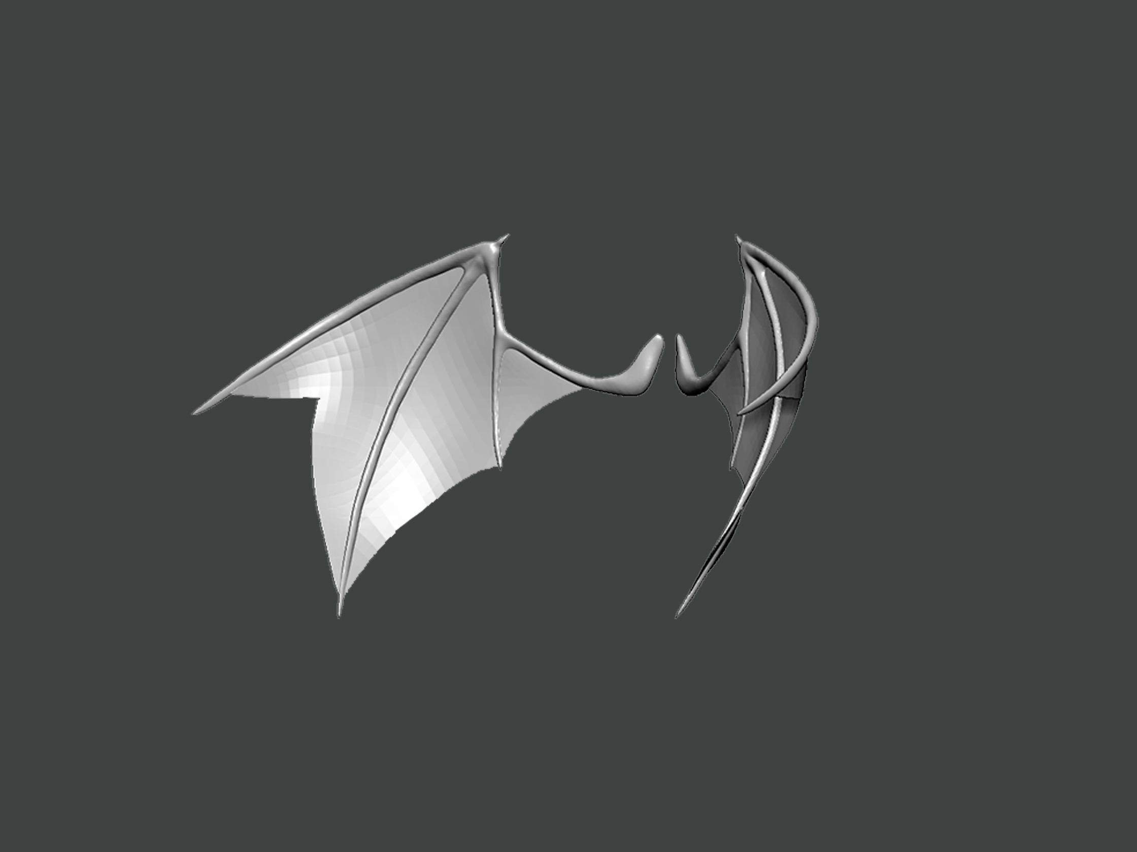 3D Model-WING0002 arrow logo 3D print model_1