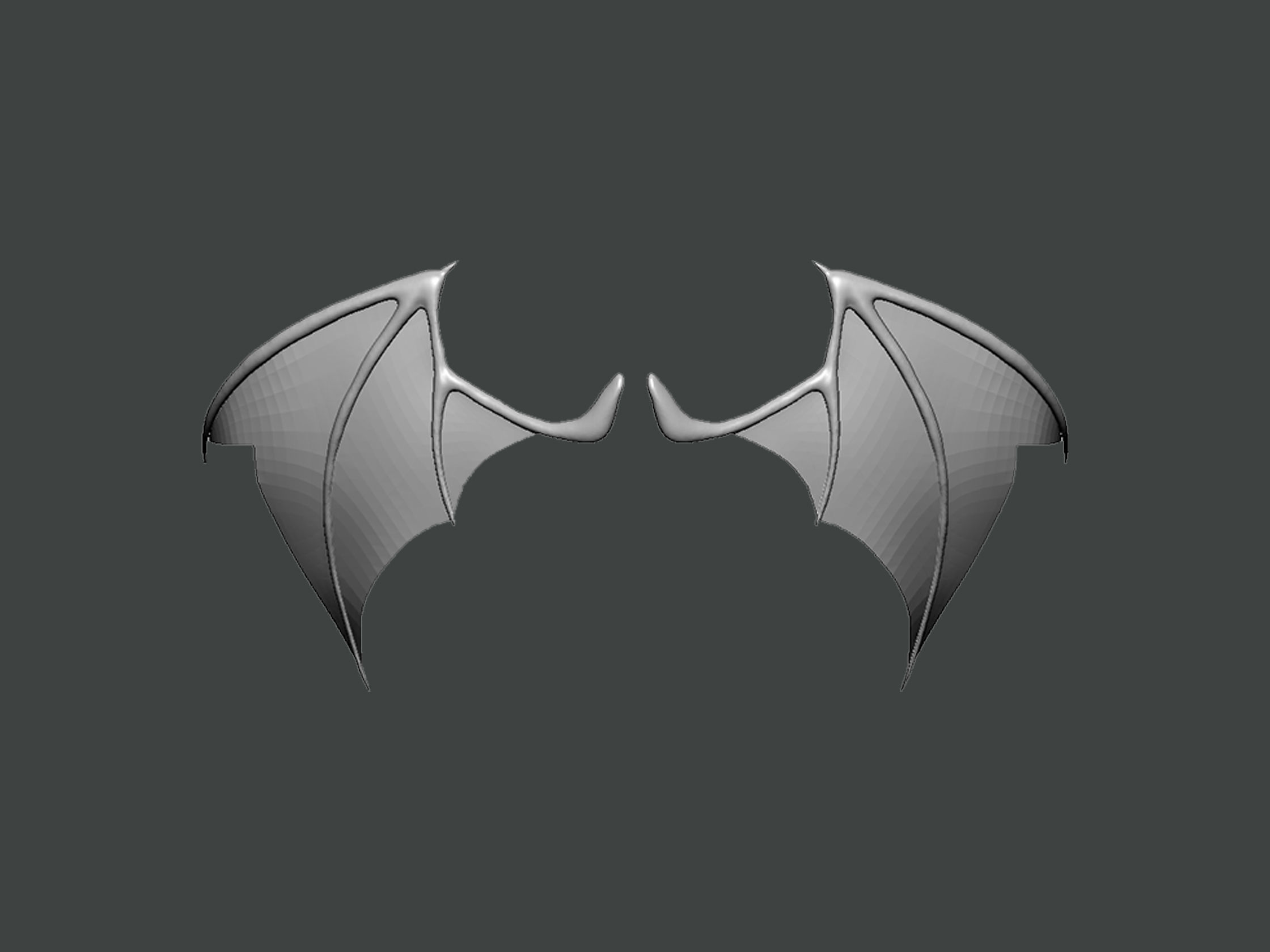 3D Model-WING0002 arrow logo 3D print model_3